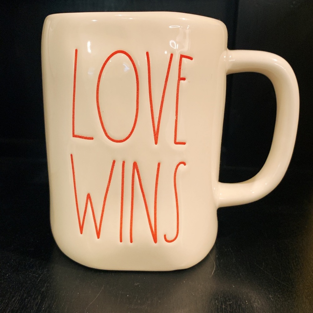 Rae Dunn Valentine’s Mugs 2022 LOVE WINS